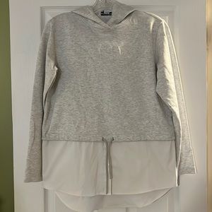 Athleta Hooded Layered Blouse Size X-Small